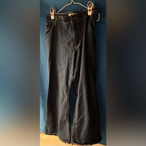 Plus size denim jeans